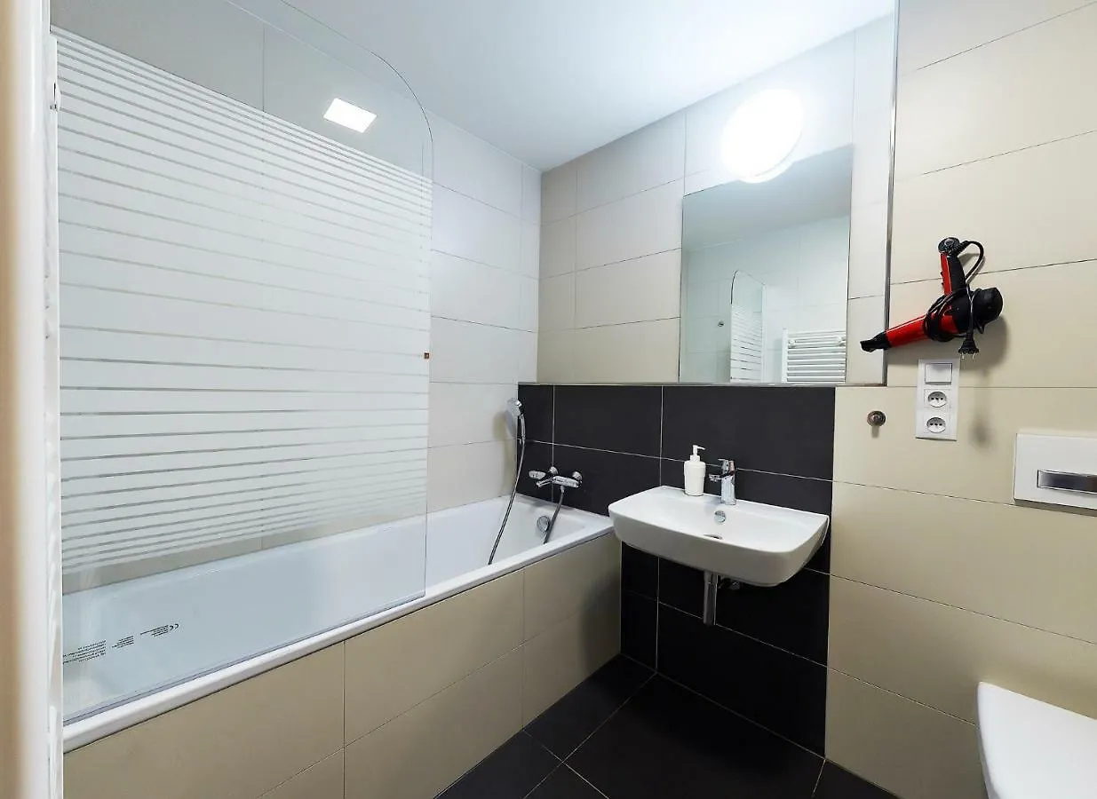 Apartments Krakovska Prag Tjekkiet